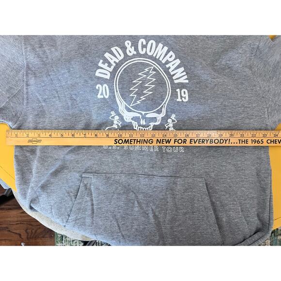 Dead & Company 2019 Cotton Blend Long Sleeve Tour Hoodie Gray Men's Size L NWOT - Picture 5 of 5
